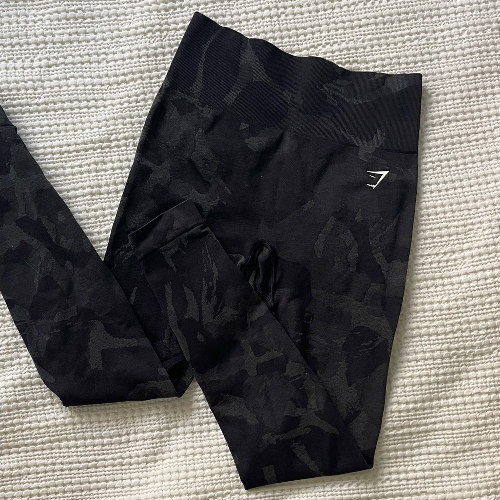 Gymshark Black Camo High-Rise Leggings